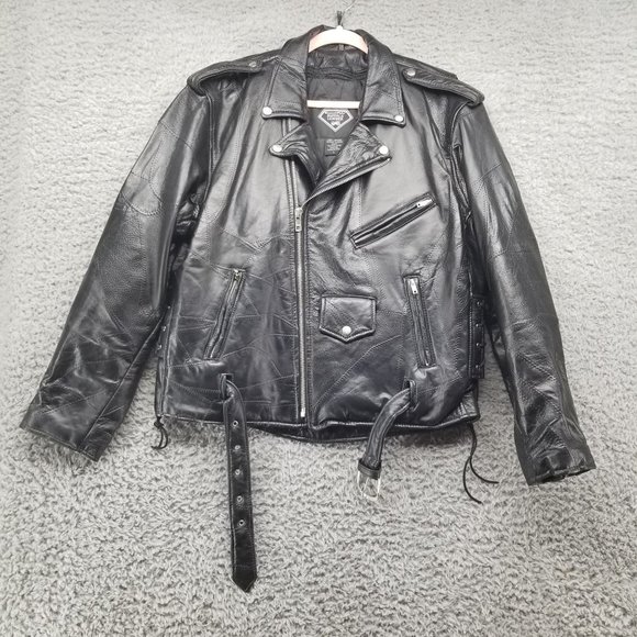 Diamond Plate Jackets & Coats Diamond Plate Buffalo Leather Black